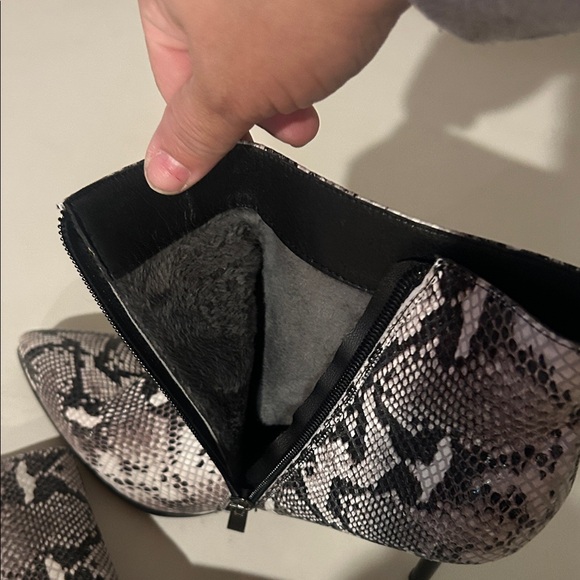 Snakeskin Ankle Boots - Picture 3 of 3